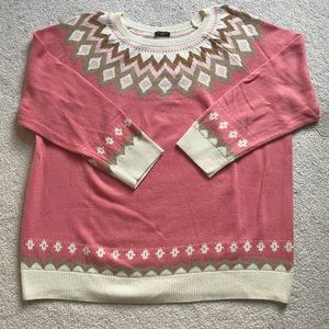 Talbots Fair Isle crewneck sweater